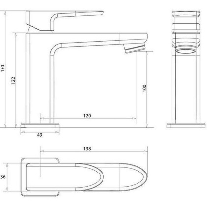 Смеситель для умывальника OMNIRES SIENA SN7310CR (хром)