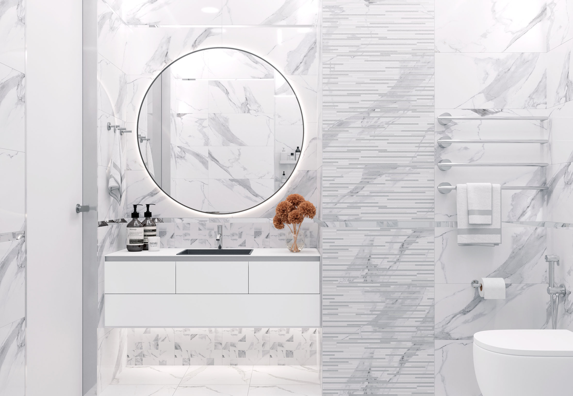 Suite Декор белый 18-03-00-3622 30х60