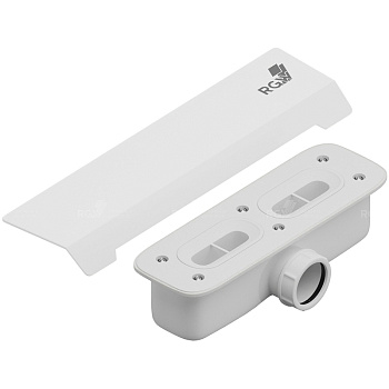 Сифон со стальной накладкой RGW S-015 белый к поддону STA, RGW 502411015-05 Сифон со стальной накладкой RGW S-015 белый к поддону STA, RGW 502411015-05