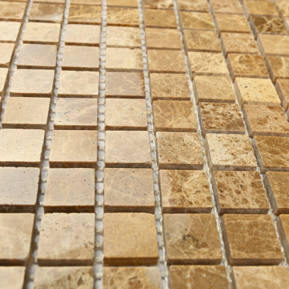 Мозаика натуральный камень Madrid-15 slim полированная (чип 4*15*15) 30,5*30,5(25шт.-2,326м2), м2