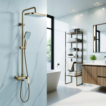 Душевая стойка со смесителем ROSE R18G R1836G