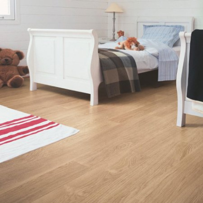 Ламинат Quick-step Eligna U915 Доска белого дуба лакированная (8мм/32кл/1,722м2) 1380*156, м2