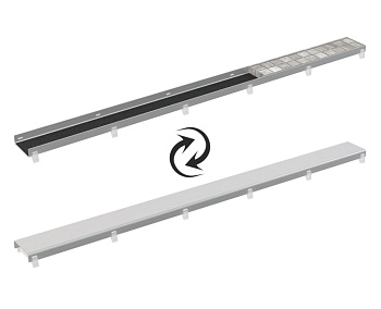 Двусторонная рештка DOUBLE (цельная решетка или для вкладки плитки)