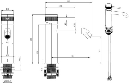 Смеситель для раковины Allen Brau Priority 5.31A01-00 хром Смеситель для раковины Allen Brau Priority 5.31A01-00 хром