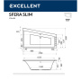 Ванна EXCELLENT Sfera Slim 170x100 (правая) "LINE" (золото) Ванна EXCELLENT Sfera Slim 170x100 (правая) "LINE" (золото)
