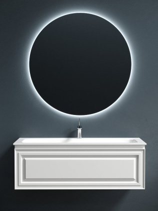 Тумба подвесная SANCOS Very 1195х445х406, c одним  ящиком оснащенным доводчиками, Bianco , арт.VR120W Тумба подвесная SANCOS Very 1195х445х406, c одним  ящиком оснащенным доводчиками, Bianco , арт.VR120W