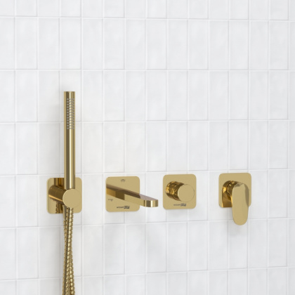 A2151.277.279.280.197.281 Встраиваемый комплект для ванны с лейкой и изливом