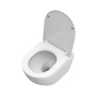 UNO-TOR Унитаз подвесной, безободковый, с системой смыва "Торнадо", с сиденьем soft close, BB5177CH-TOR/SC