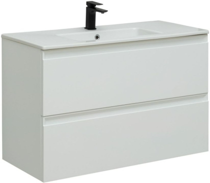 Тумба под раковину Allen Brau Eclipse 100 1.E1003.WM белый матовый Тумба под раковину Allen Brau Eclipse 100 1.E1003.WM белый матовый