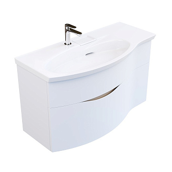 Тумба RIVA 100 см левая, белая матовая RV.100Lh\WHT.M