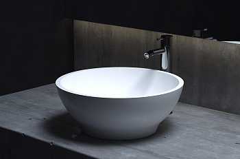 Раковина Salini GLORIA 302 1102202MRF S-Stone покраска по RAL полностью, накладная, матовая Раковина Salini GLORIA 302 1102202MRF S-Stone покраска по RAL полностью, накладная, матовая