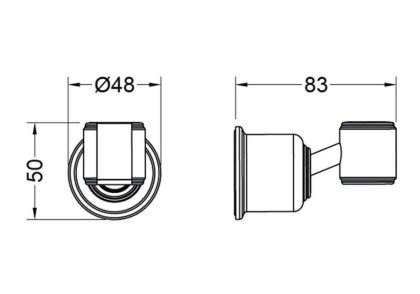 Держатель ручного душа AQUATEK, матовый черный AQ2407MB КЛАССИК