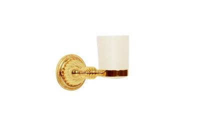 Настенный стакан для зубных щеток HERMITAGE GOLD 10353 Boheme