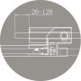 SLIDER-R-2-90/100-GRIGIO-NERO Душевой уголок SLIDER-R-2-90/100-GRIGIO-NERO Душевой уголок