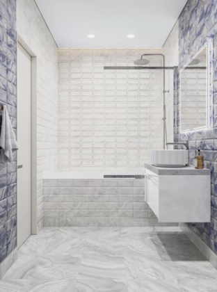 Декор Сеттиньяно белый глянцевый 9,9x20x0,92