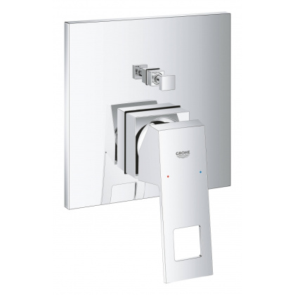 Смеситель однорычажный с переключателем на 2 положения, GROHE Eurocube, хром, (24062000)
 Смеситель однорычажный с переключателем на 2 положения, GROHE Eurocube, хром, (24062000)