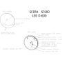 Зеркало для ванной комнаты  SANCOS Sfera D600  c  подсветкой , арт. SF600 Зеркало для ванной комнаты  SANCOS Sfera D600  c  подсветкой , арт. SF600