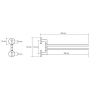 Полотенцедержатель двойной поворотный