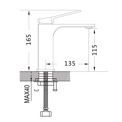 Смеситель для раковины Shevanik S61 S6101
