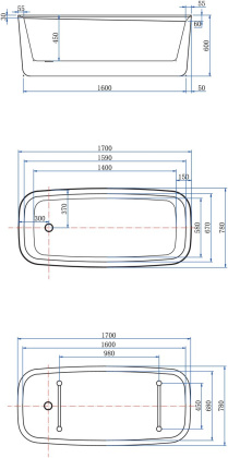 Акриловая ванна Allen Brau Infinity 3 170x78 2.21003.20 белый глянец