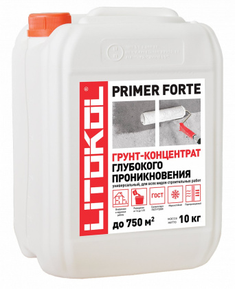 Грунт глубокого проникновения PRIMER FORTE 10 Грунт глубокого проникновения PRIMER FORTE 10
