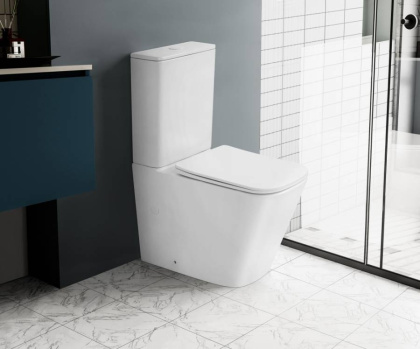Унитаз ABBER Rechteck AC1210TMW компакт белый матовый, безободковый, смыв торнадо