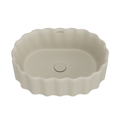 Раковина ARTBASIN Conchiglia накладная 50, песочная матовая CC.wb.50\SAN