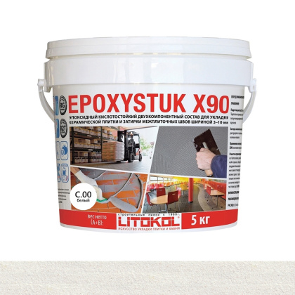 Затирка эпоксидная EPOXYSTUK X90 С.00 Bianco  5кг
