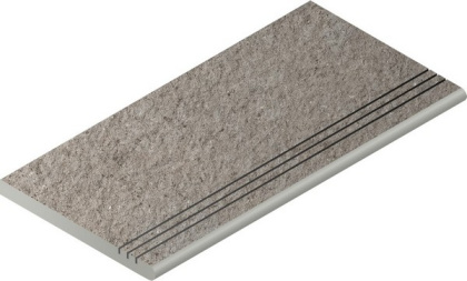 Грэй Ступень Закруг.Грип 30X60 Грэй Ступень Закруг.Грип 30X60