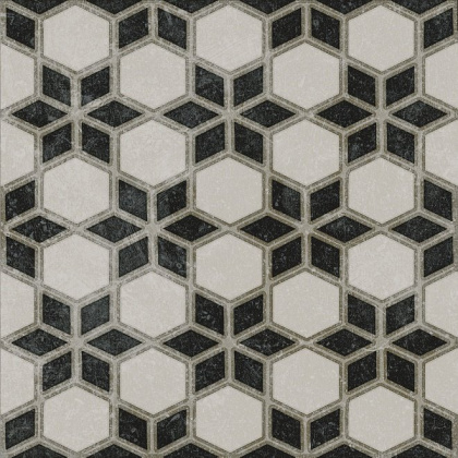 Декор VT\A297\SG1544N Фреджио 4 черно-белый (уп\16шт), шт