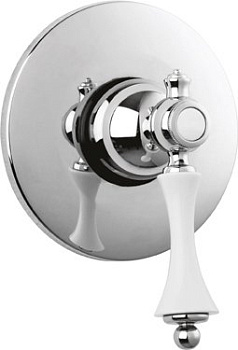 MARGOT-DIM-BLC Встраиваемый однорычажный смеситель для душа, исполнение Bianco Lucido Cromo