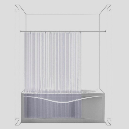 Карниз для ванны Aquanet прямой 170 Карниз для ванны Aquanet прямой 170