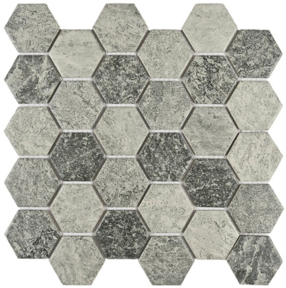 Керамогранитная мозаика Bonaparte Olmeto Grey 27,1х28,2 см Керамогранитная мозаика Bonaparte Olmeto Grey 27,1х28,2 см