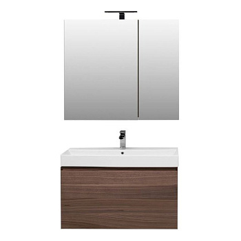 Мебель для ванной Aquanet Нью-Йорк 100 орех Мебель для ванной Aquanet Нью-Йорк 100 орех