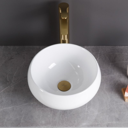 Раковина накладная керамическая круглая BB1114 Раковина накладная керамическая круглая BB1114