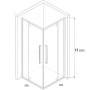 Душевой уголок RGW Stilvoll SV-33-B 90х90 06323399-14 профиль Черный стекло прозрачное