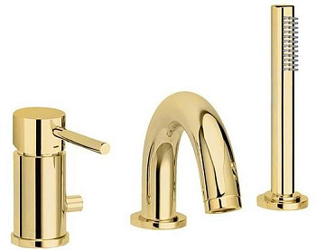 Смеситель для ванны Paffoni Light LIG047HG медовое золото