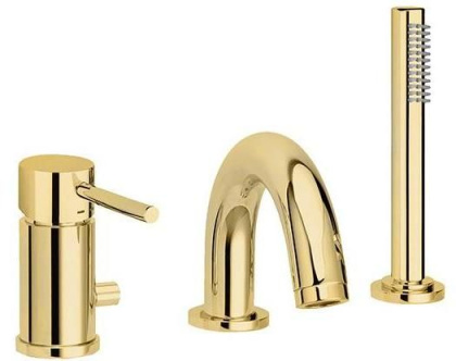 Смеситель для ванны Paffoni Light LIG047HG медовое золото