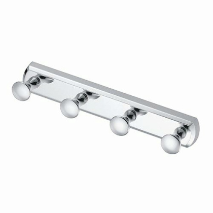 Крючки для ванной комнаты настенные, 23,5х4х4,5 см, хром, K-1074