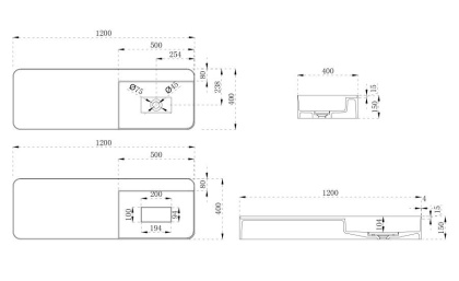 Раковина подвесная ABBER Stein AS2627-1.2 белая матовая Раковина подвесная ABBER Stein AS2627-1.2 белая матовая
