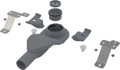 Экстра низкий сифон DN40 и комплект регулируемых ног Экстра низкий сифон DN40 и комплект регулируемых ног