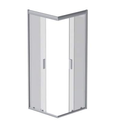 W90G-403-090MT Gem душ.ограждение 90х90 квадрат,стекло прозрачное,профиль мат. серебро, без поддона
