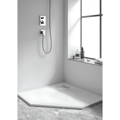 Душевой поддон трапеция STONE TRAY-W