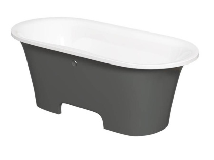 Ванна из литьевого мрамора Creto Aurora 170x80 серая, 8-1112