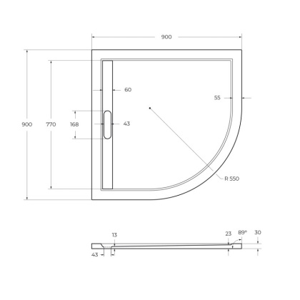 Экран для поддона из искусственного мрамора CEZARES TRAY-AS-R-80-100-SCR Экран для поддона из искусственного мрамора CEZARES TRAY-AS-R-80-100-SCR