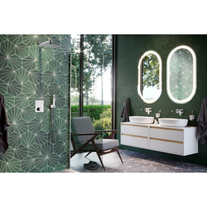 Тумба под накладную раковину EXCELLENT Tuto 60 см (белый/дуб), 2 ящика Тумба под накладную раковину EXCELLENT Tuto 60 см (белый/дуб), 2 ящика