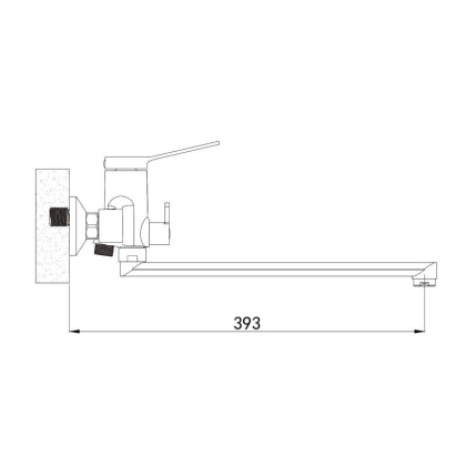 Смеситель для ванны Shevanik S62H S6222H