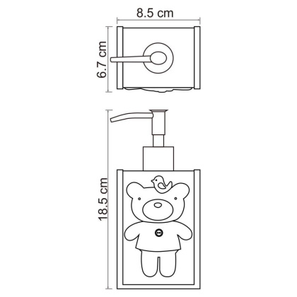 Lossa K-3499 Дозатор для жидкого мыла