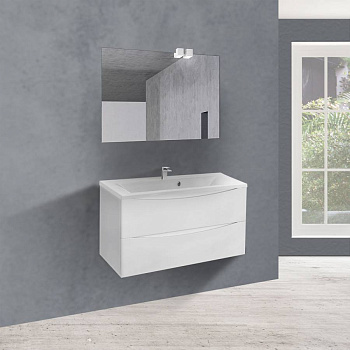 База под раковину Mia 900 подвесная, 2 выкатных ящика soft close, G.White