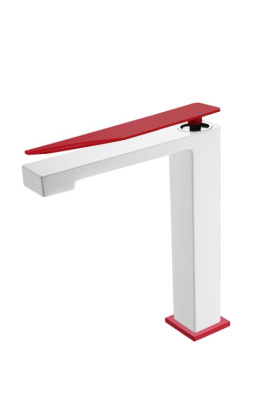 Смеситель для раковины Boheme Q White-Red Смеситель для раковины Boheme Q White-Red